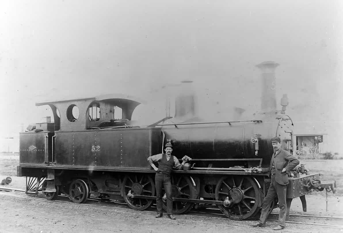 Narrow gauge K Class locomotive 52 at Petersburg, commonly referred to ...